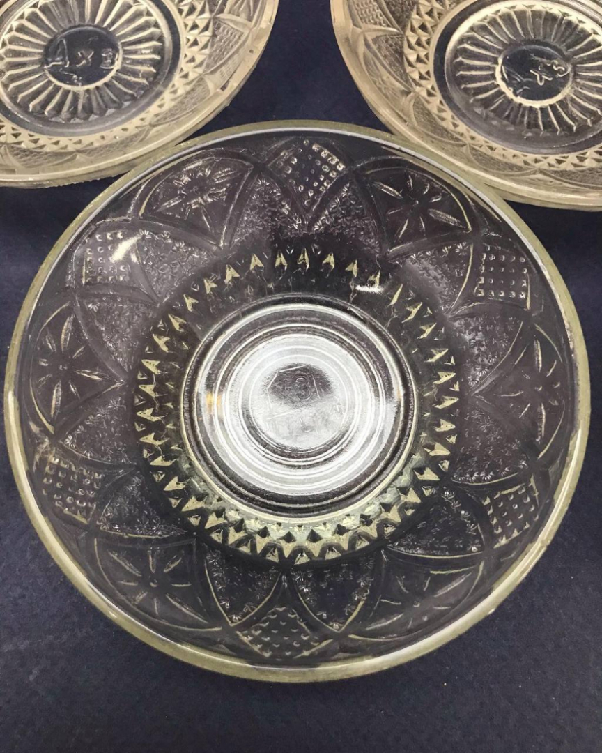 Блюдца/розетки, Дятьковский ХЗ 1963гг, винтаж, СССР. Набор 6шт. Картинка 3